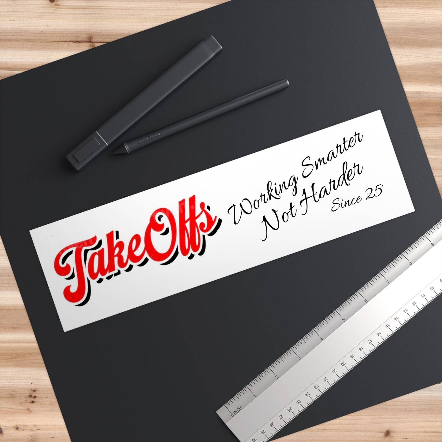 Take Offs Bumper Stickers - Working Smarter Not Harder, Car Decals, Funny Quote Stickers, Gift for RV Owners, Road Trip Decor
