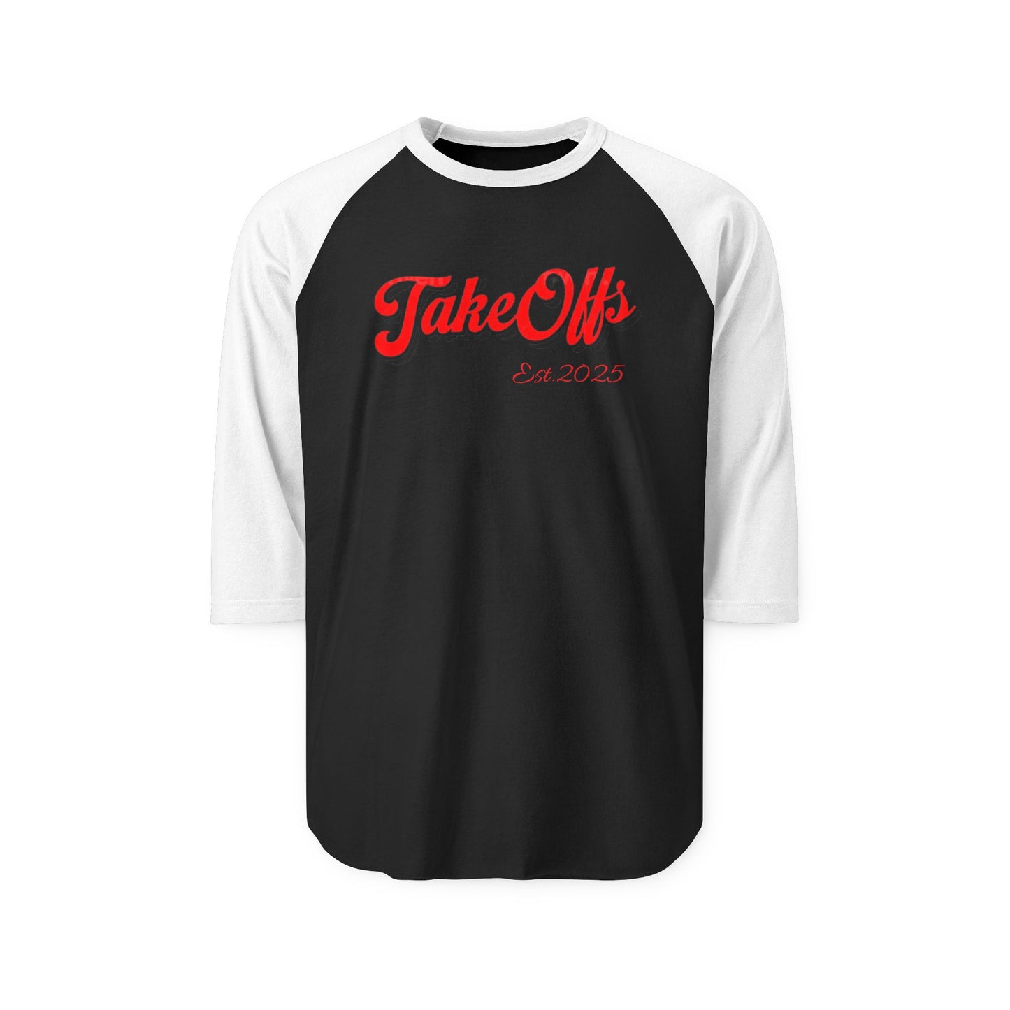Raglan Shirt with 'Take Offs' Design | Casual Tee, Unisex Top, Perfect for Sports, Spring Events, Travel, Gift Idea