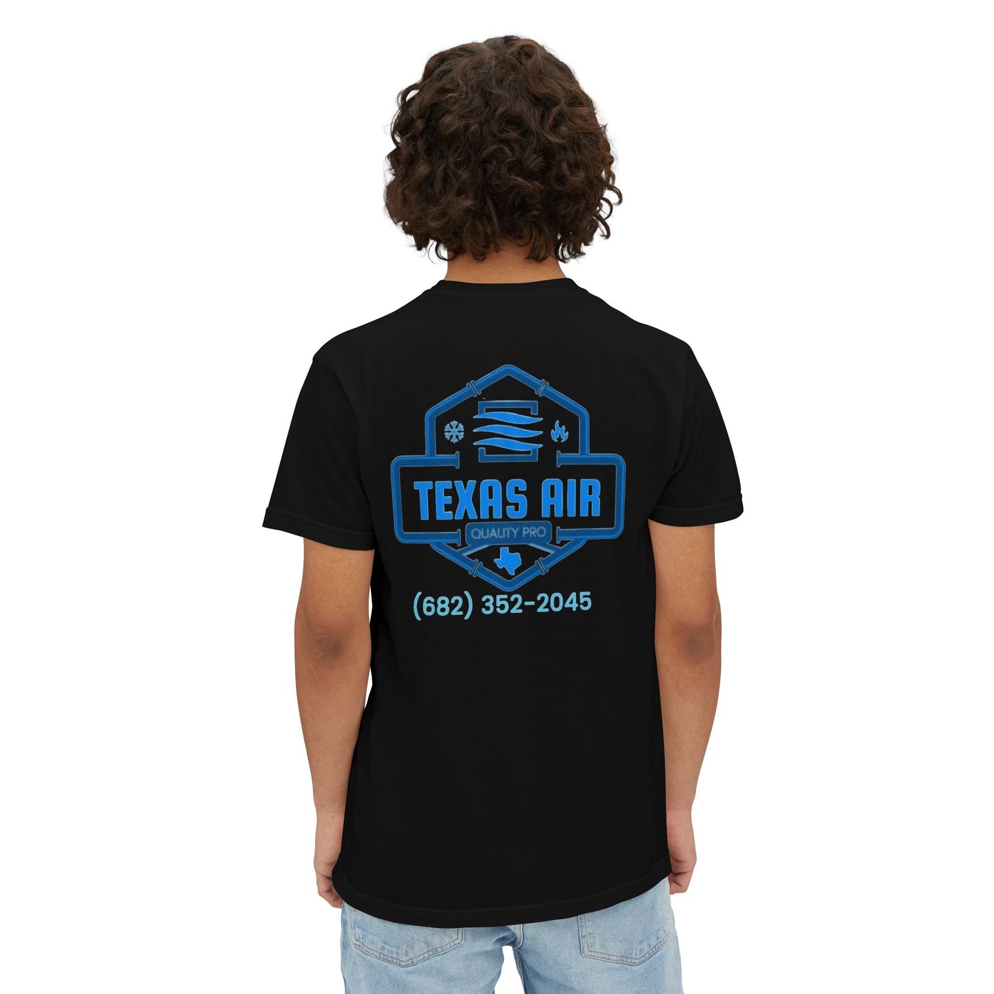 Texas Air Unisex Garment-Dyed Pocket T-Shirt, Casual Tee, Summer Wear, Outdoor Activity, Gift for Air Conditioning Technicians