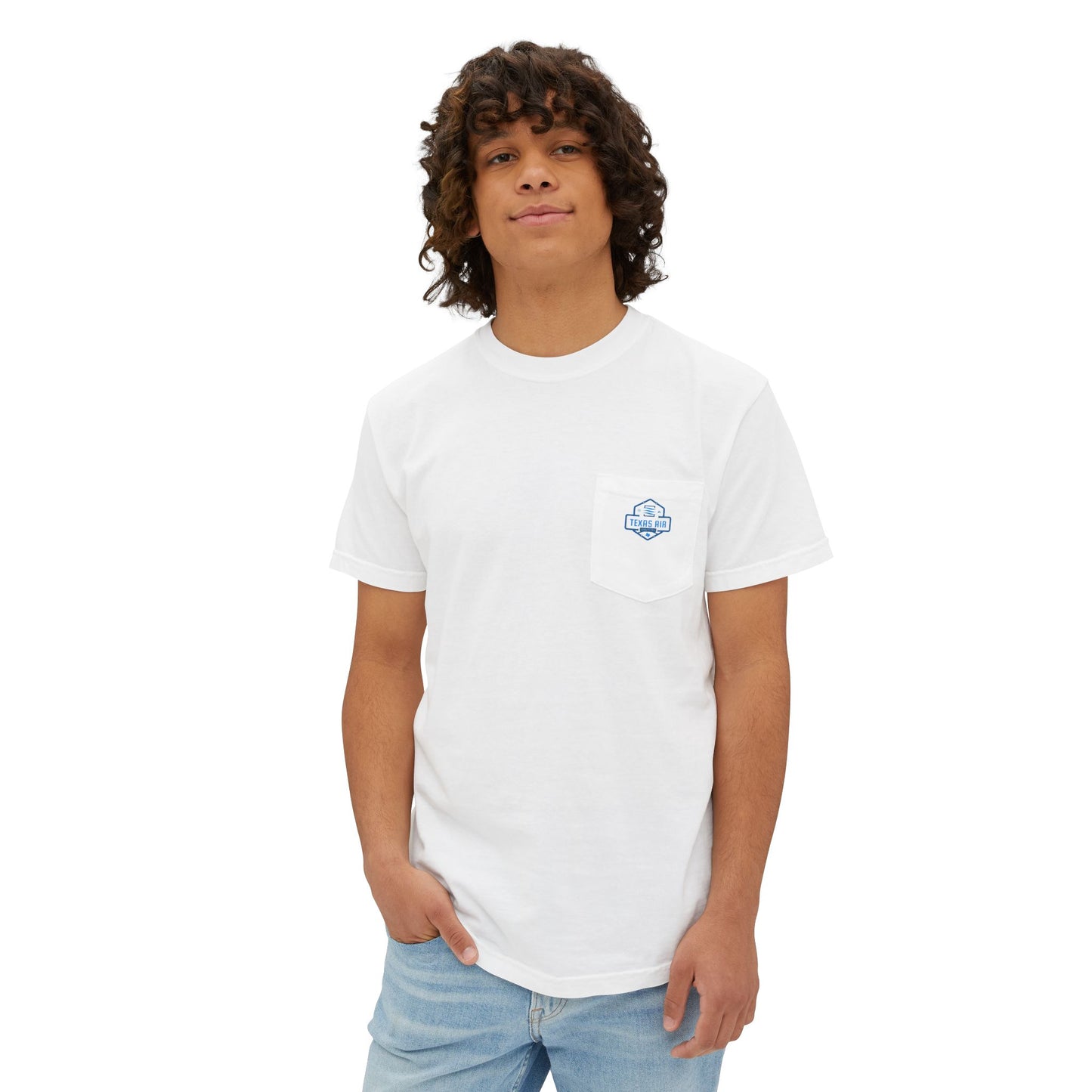 Texas Air Unisex Garment-Dyed Pocket T-Shirt, Casual Tee, Summer Wear, Outdoor Activity, Gift for Air Conditioning Technicians
